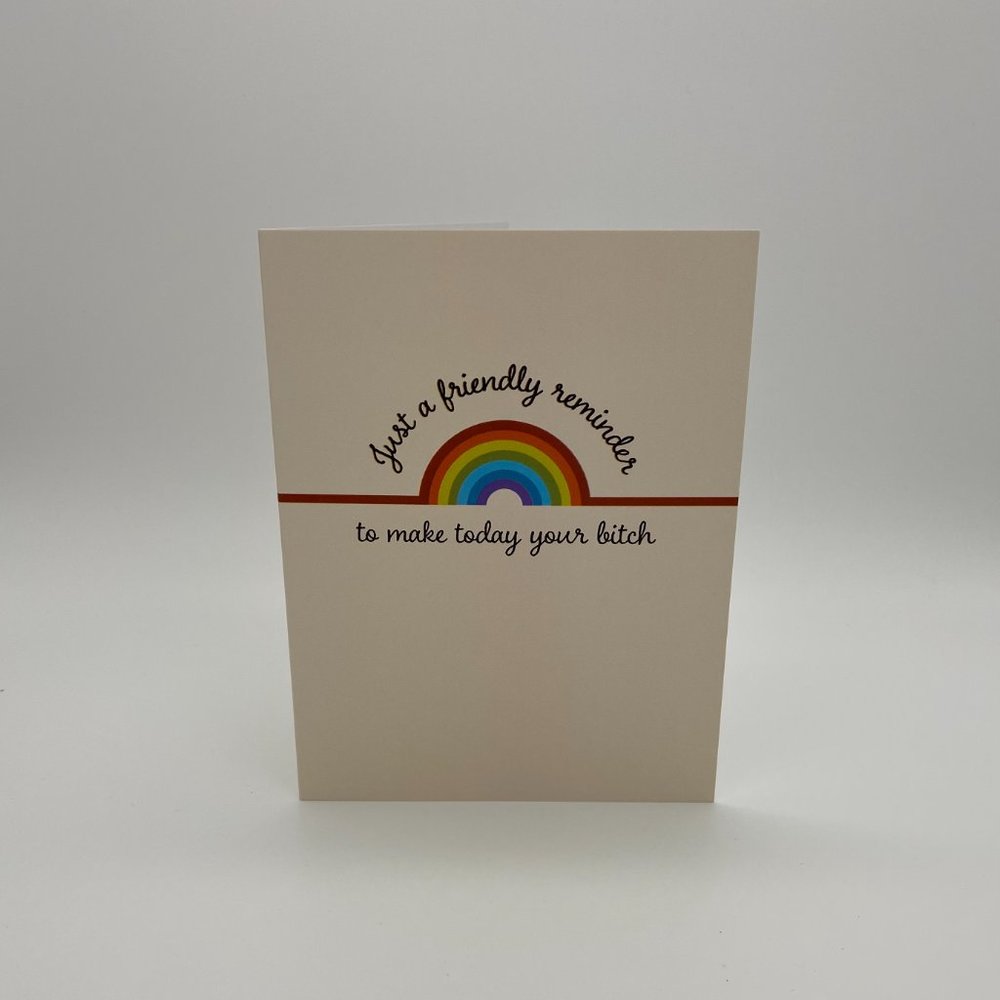 ☘️5 for $40☘️ 4 Pack of Friendly Reminder Greeting Cards Supportive & Snarky - Picture 3 of 6
